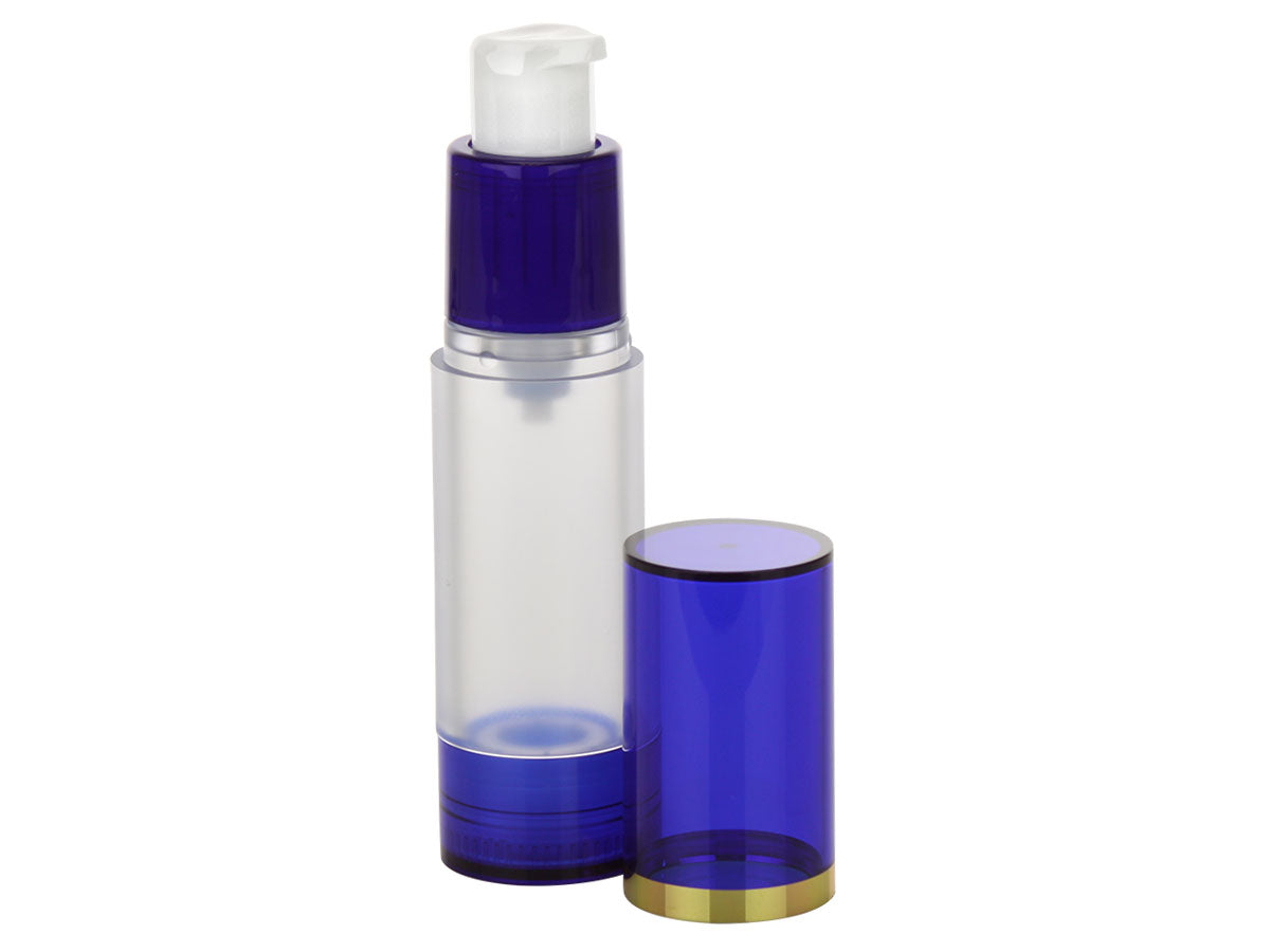 Set of 12 refillable airless cosmetic bottles 30 oz
